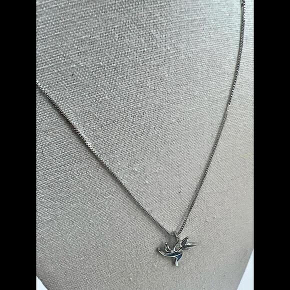 Stunning Silver and Opal Floral Pendant Necklace - Picture 9 of 11